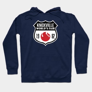 1982 Knoxville World's Fair Retro Shield (Black/Red) Hoodie
